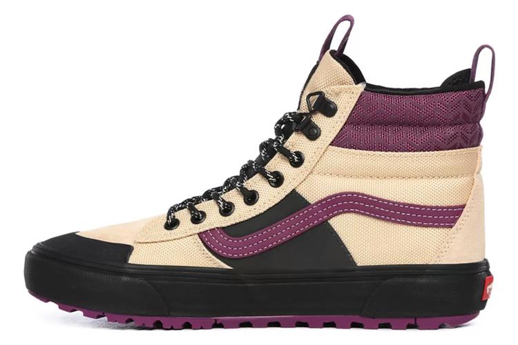 Кеды унисекс Vans SK8-Hi MTE-2 DX кремово-жёлтый пурпурный черный