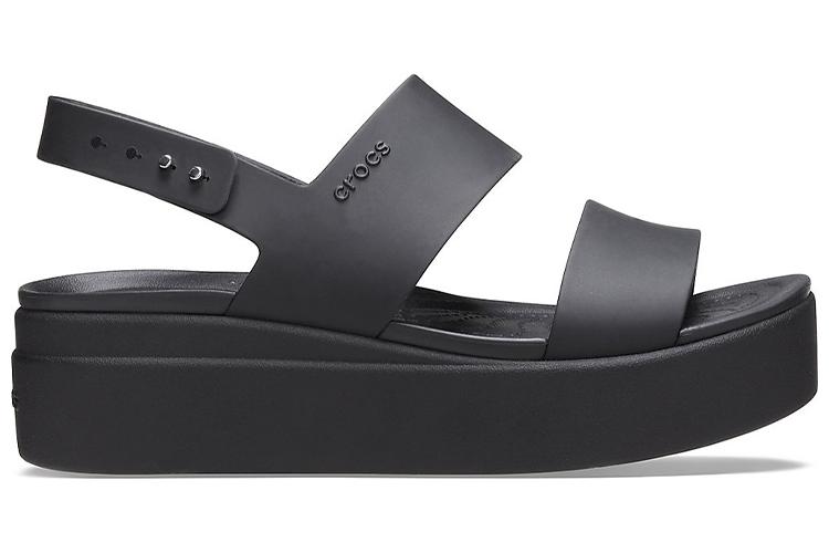 Сандалии женские Crocs Brooklyn Thick Sole Casual черные, 37-38 EU