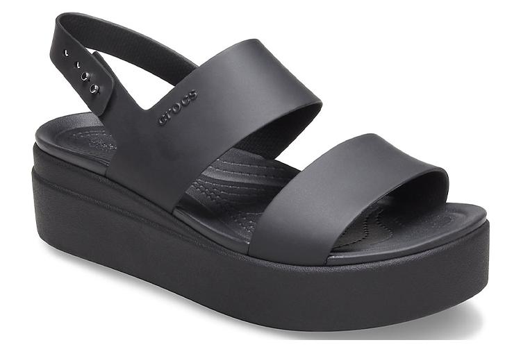 Сандалии женские Crocs Brooklyn Thick Sole Casual черные, 37-38 EU
