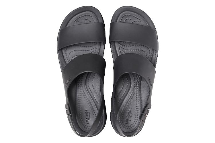 Сандалии женские Crocs Brooklyn Thick Sole Casual черные, 37-38 EU