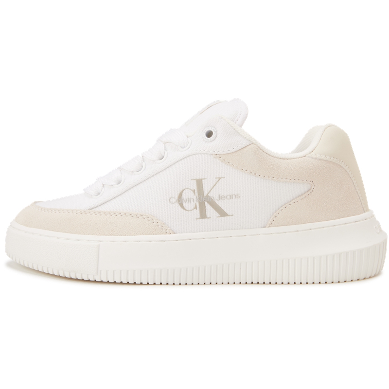 Кеды женские CKJ CALVIN KLEIN JEANS YW01452-0K8 белые, розовые, 39 EU