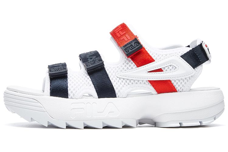 Сандалии женские FILA Disruptor Ii Sandal белые, черные, красные, 36 EU