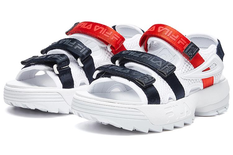 Сандалии женские FILA Disruptor Ii Sandal белые, черные, красные, 36 EU