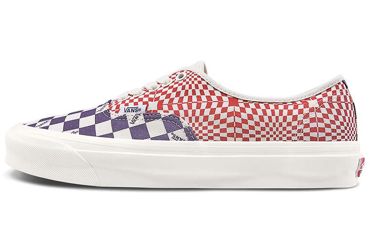 Кеды унисекс Vans Authentic Logo Check violet indigo racing red, 35 EU