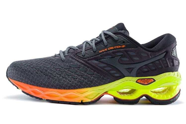 Кроссовки унисекс Mizuno Creation 21 черно-оранжевые, 44 EU