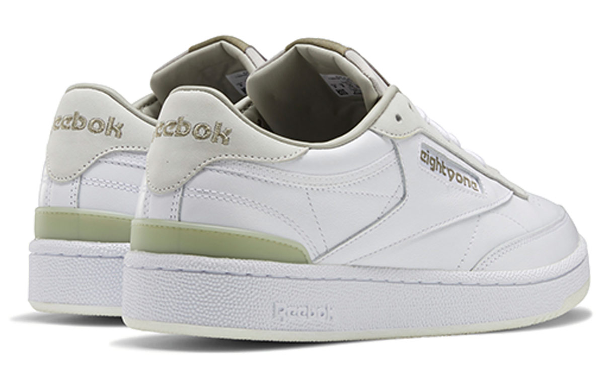 Кроссовки унисекс Reebok Club C 85 EightyOne белые песочные, 35 EU