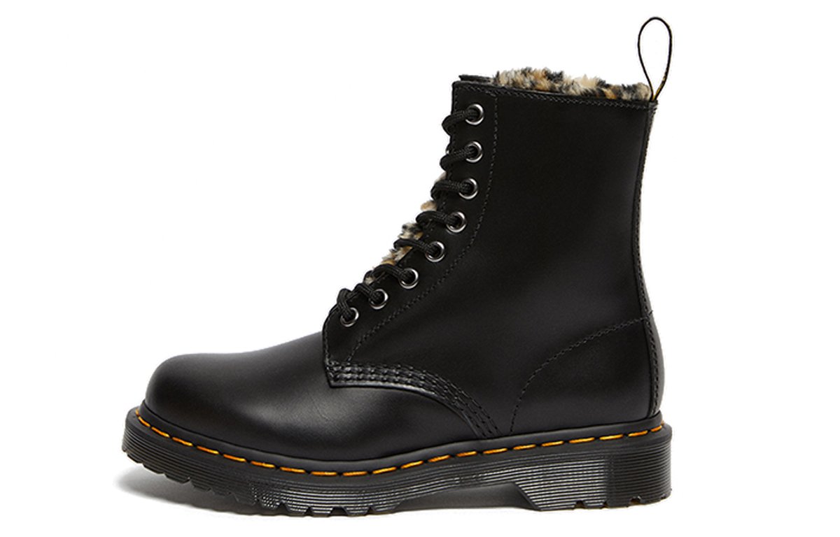 Ботинки женские Dr. Martens 1460 Serena леопардовые черные, 36 EU