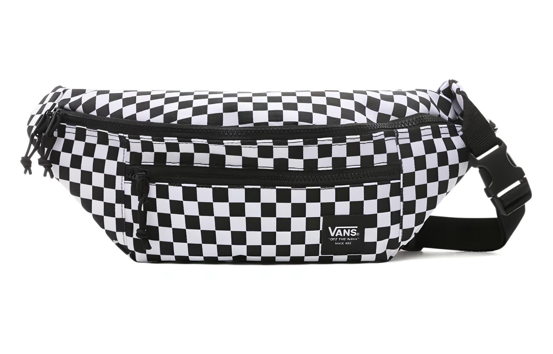 Сумка мужская Vans VN0A2ZXXHU0 черно-белая