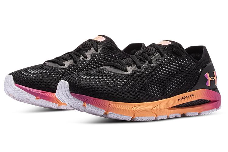 Кроссовки женские Under Armour Hovr Sonic 4 черные, фиолетовые, оранжевые, 38 EU
