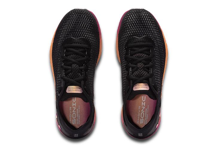 Кроссовки женские Under Armour Hovr Sonic 4 черные, фиолетовые, оранжевые, 38 EU