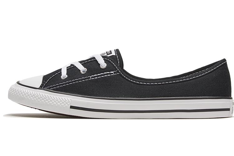 Кеды женские Converse Chuck Taylor All Star Ballet Lace Slip черно-белые