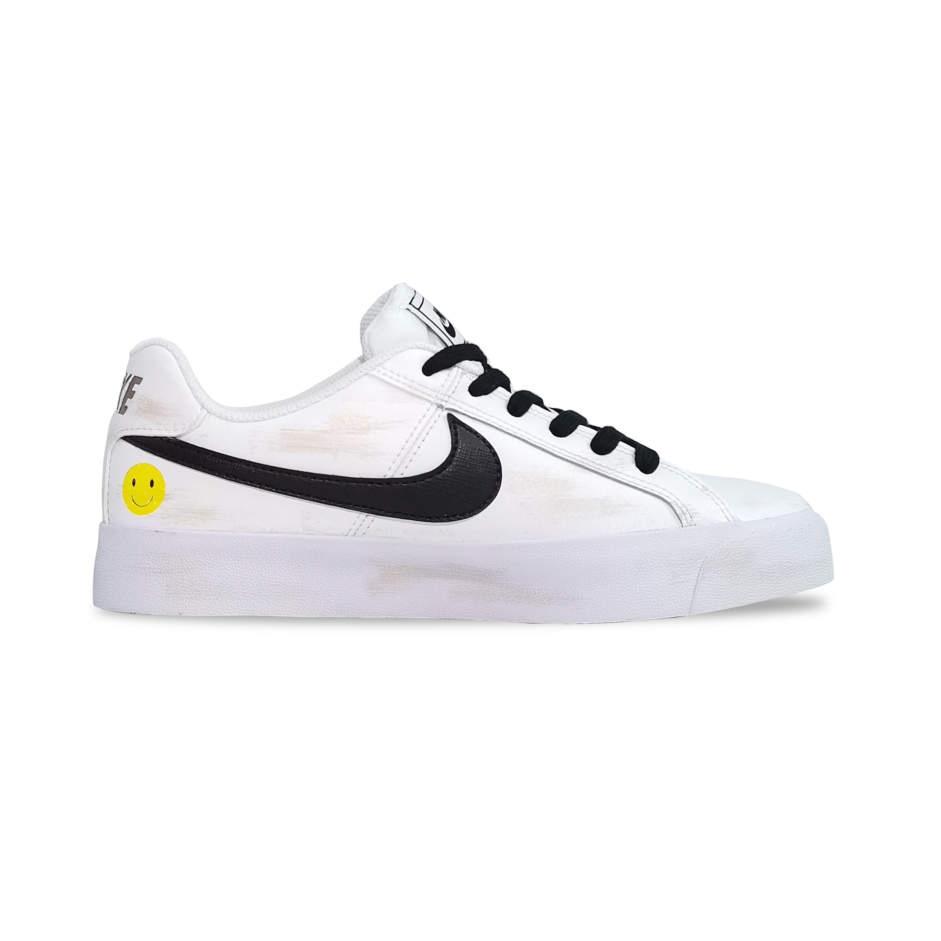 Кроссовки унисекс Nike Court Royale AC Low-Top черный/белый, 45 EU