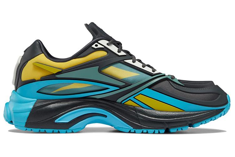 Кроссовки унисекс Reebok Premier Road Modern Dark Hyper, blue-yellow, 37.5 EU