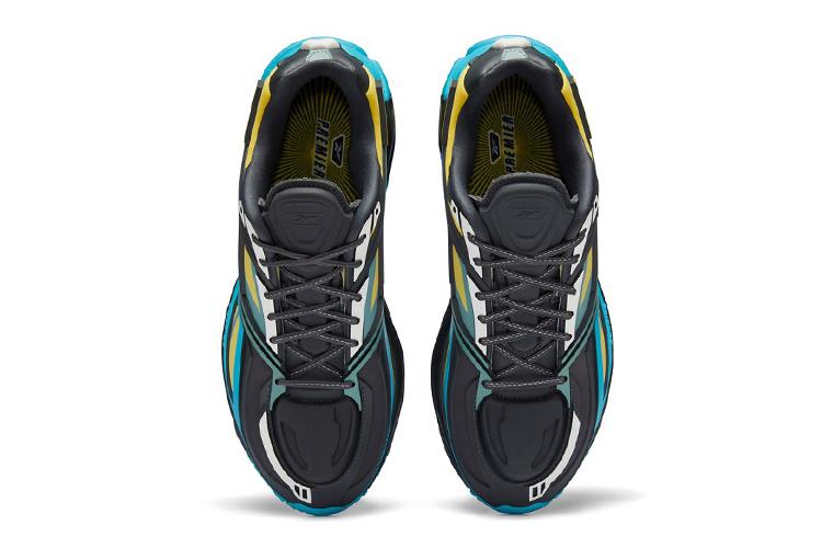 Кроссовки унисекс Reebok Premier Road Modern Dark Hyper, blue-yellow, 37.5 EU