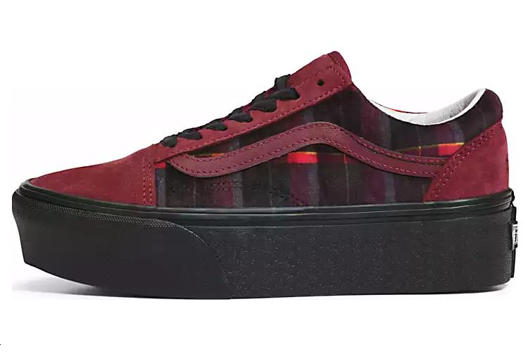 Кроссовки унисекс Vans Old Skool Stackform красные, черные, 36.5 EU