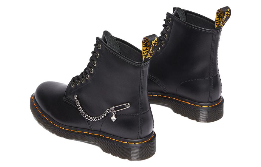 Ботинки женские Dr. Martens 1460 Swarovski черные