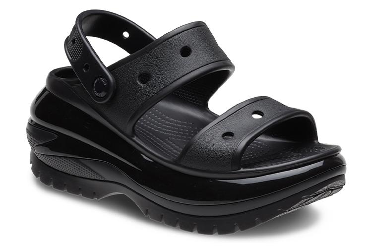 Сандалии унисекс Crocs Mega Crush Sandal черные, 39-40 EU