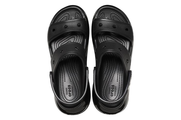 Сандалии унисекс Crocs Mega Crush Sandal черные, 39-40 EU