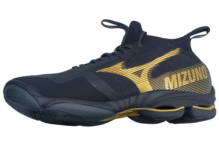 Кроссовки мужские Mizuno Wave Lightning Neo 2 золотые, 46.5 EU