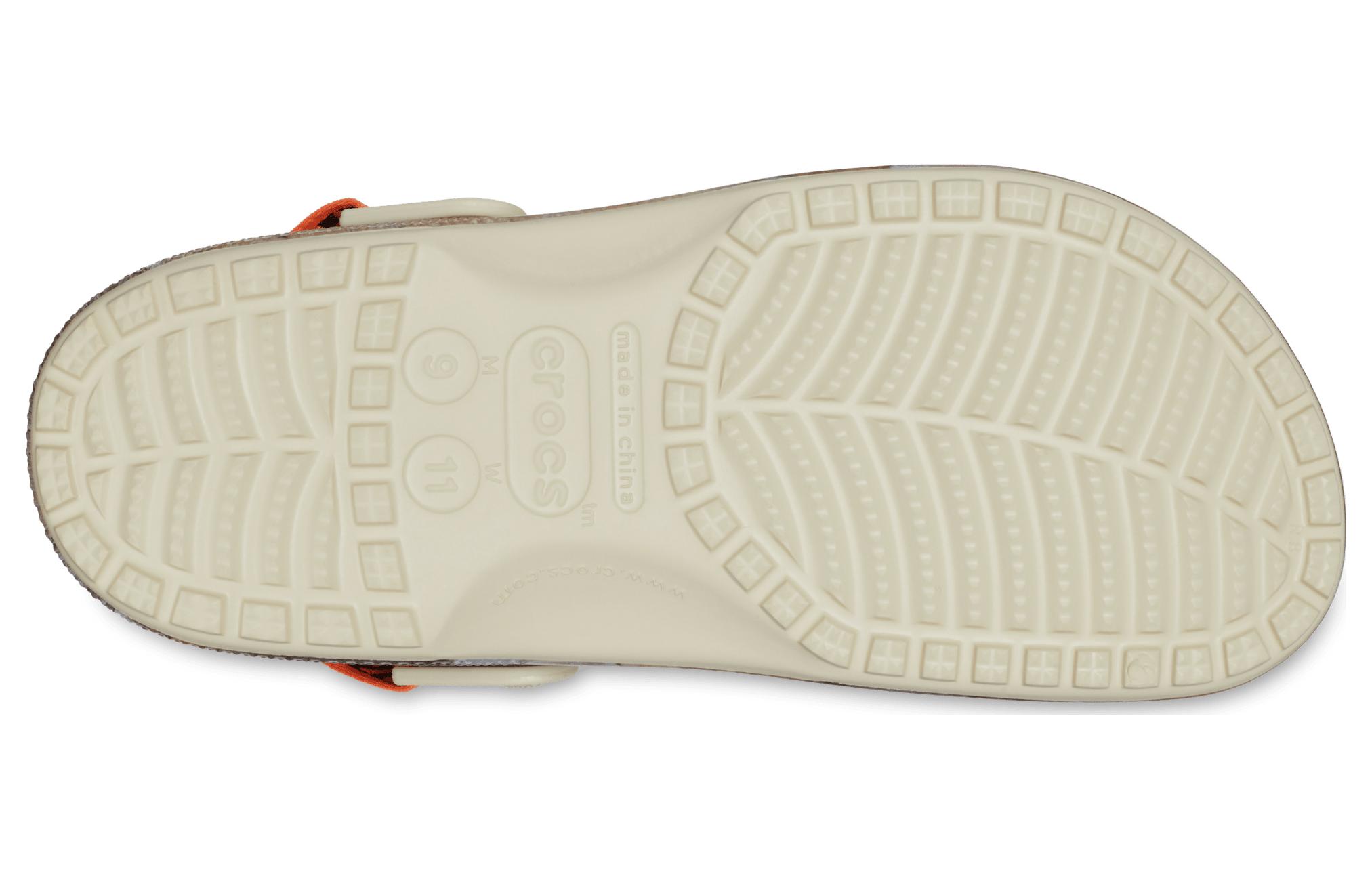 Шлепанцы унисекс Crocs 208551-267 коричневые-бежевые, 39-40 EU