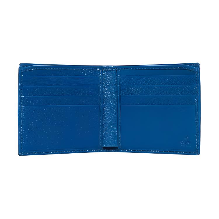 Кошелек мужской GUCCI 671652-AABDC-9799 с кожаной отделкой blue/green/ebony