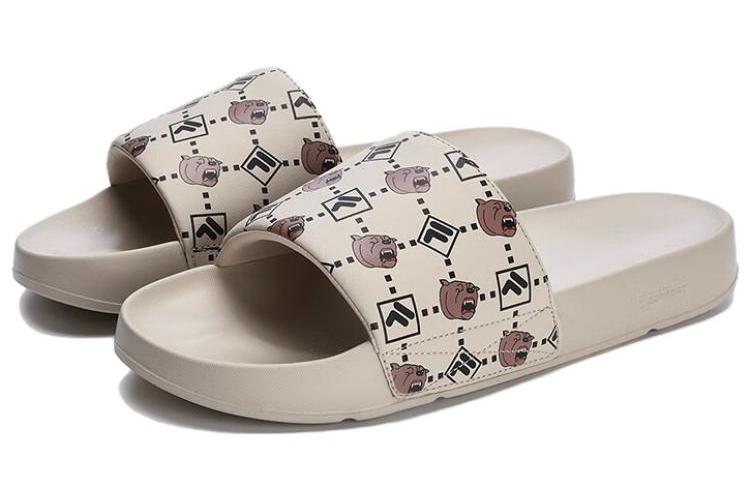 Шлепанцы мужские FILA Drifter Slippers бежево-черные, 44 EU