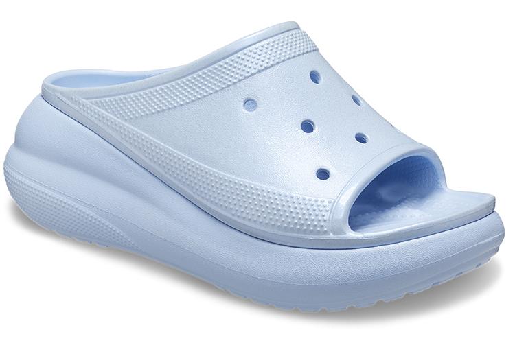 Шлепанцы женские Crocs Crush Meta Pearl Slides голубые, 39-40 EU
