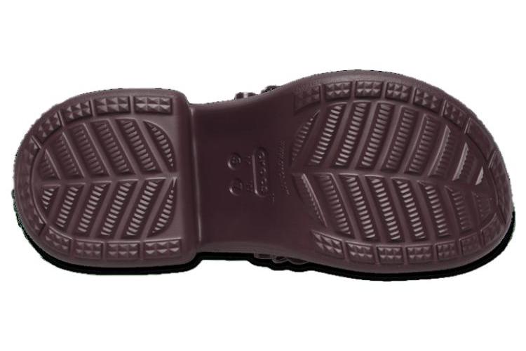 Шлепанцы женские Crocs Siren Chain Clog темно-вишневые, 39-40 EU