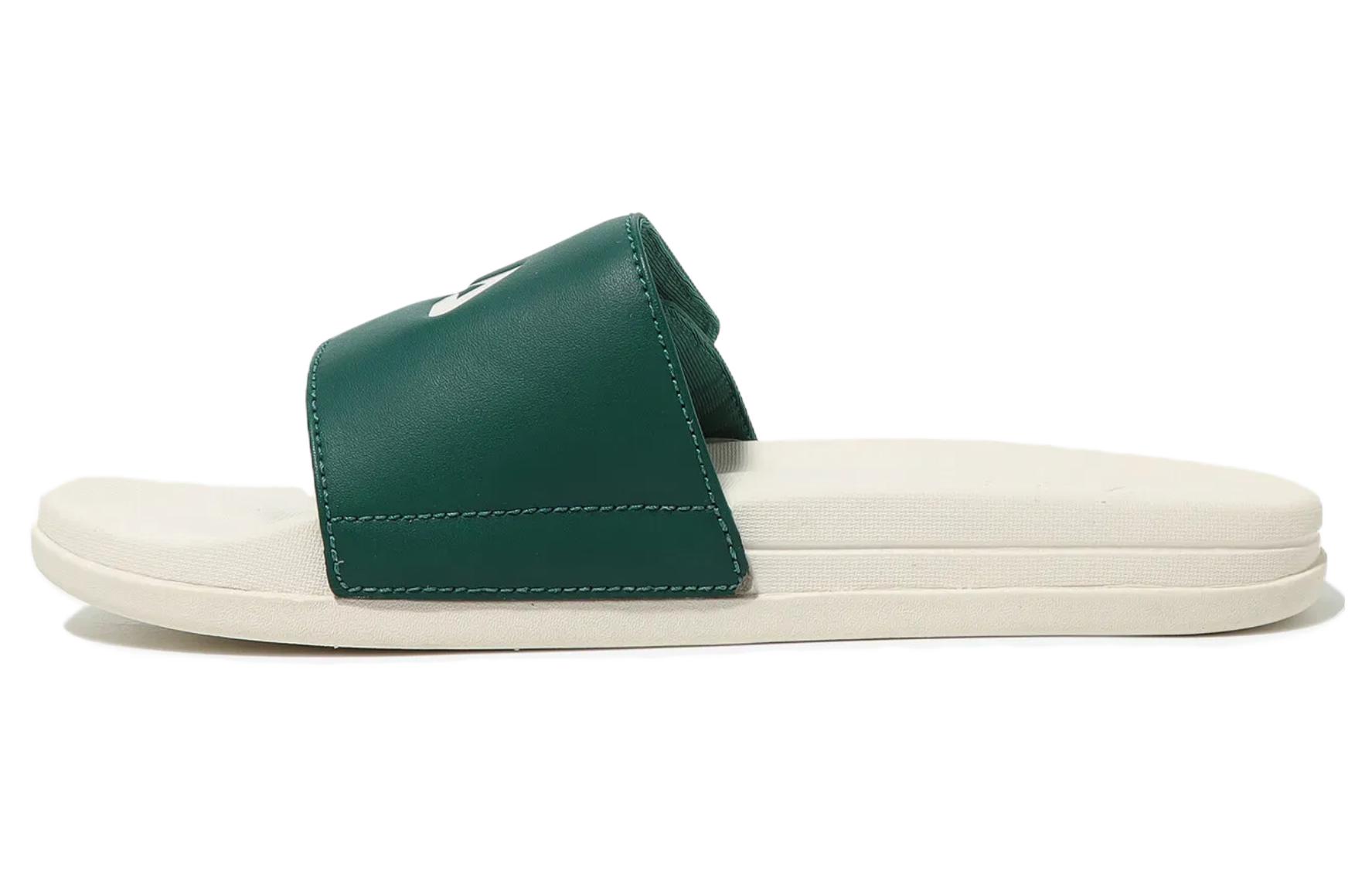 Шлепанцы унисекс FILA Korean Style зеленые бежевые