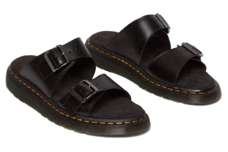 Шлепанцы унисекс Dr. Martens Josef Buckle Slide черные, 38 EU