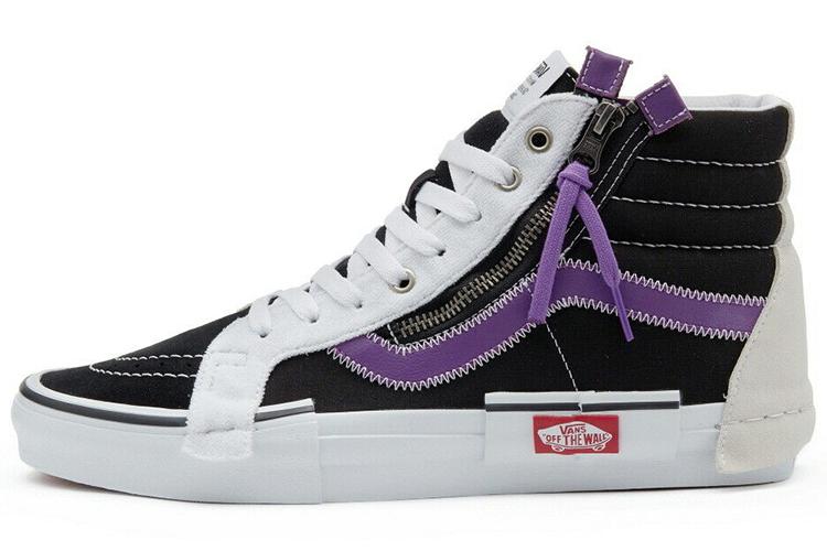 Кроссовки Vans Sk8 Hi Reissue CA черно-амарантово-фиолетовые, 34.5 EU