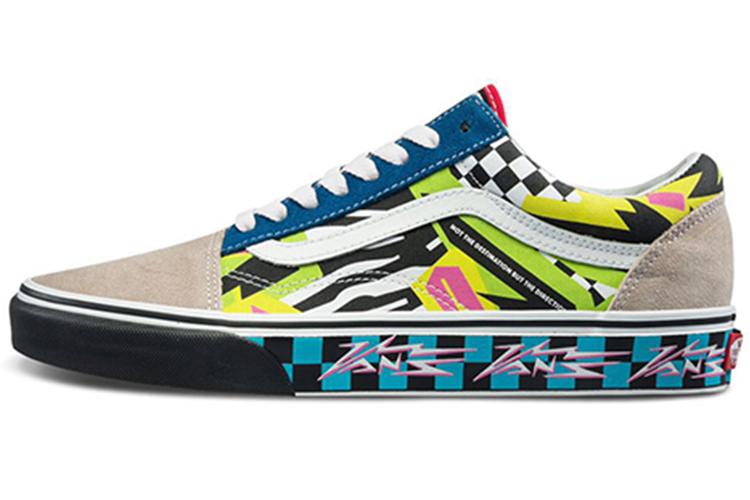 Кеды унисекс Vans Old Skool Mash Up синие-черные, 35 EU