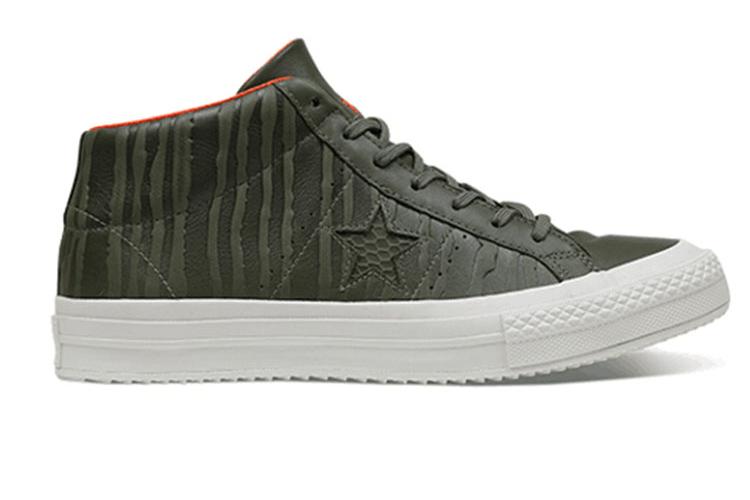 Кеды унисекс Converse One Star Mid Tops зеленые, 36.5 EU