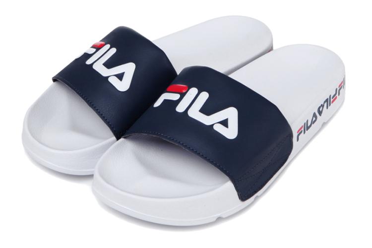 Шлепанцы унисекс FILA 1SM00561_150 синие и белые, 230 EU