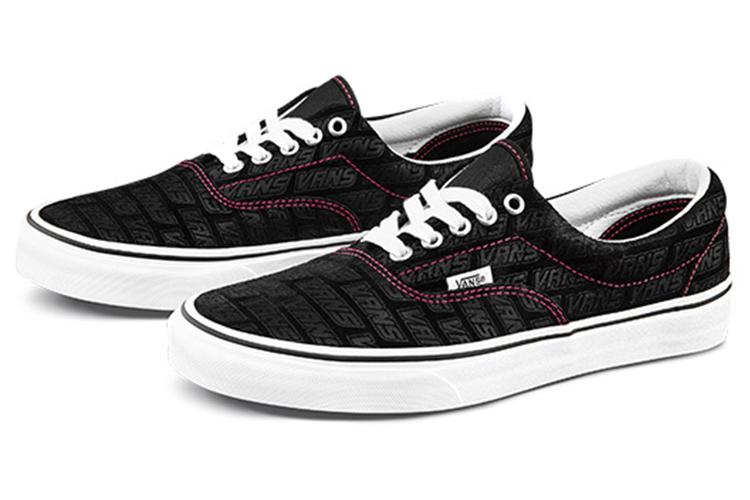 Кеды унисекс Vans Era Low Tops Alphabet черные, 36 EU