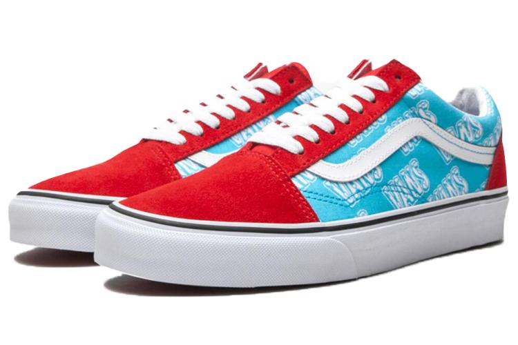 Кроссовки унисекс Vans Old Skool Retro Mart синие-красные, 40.5 EU