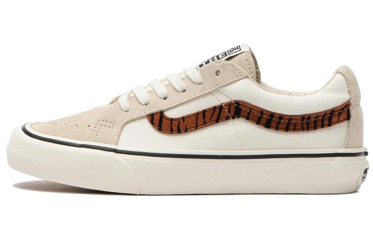 Кеды унисекс Vans SK8 Low Reissue Sf белые, черные, 36 EU