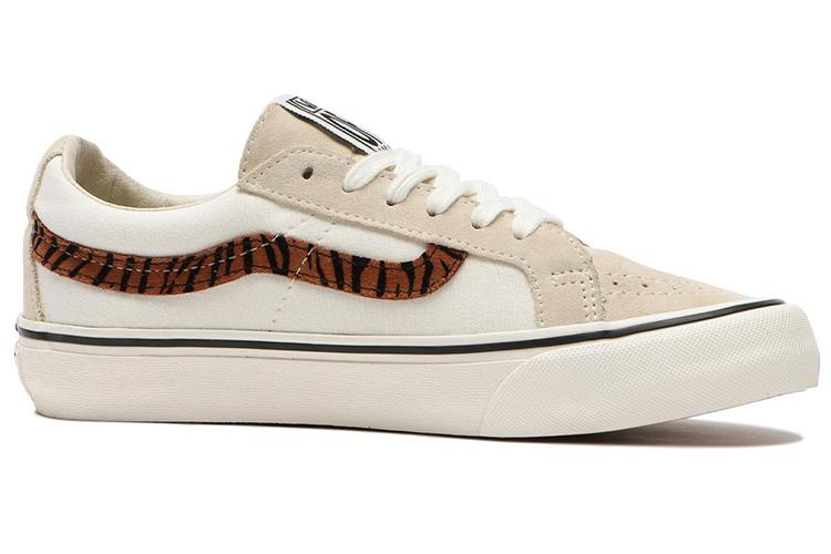 Кеды унисекс Vans SK8 Low Reissue Sf белые, черные, 36 EU