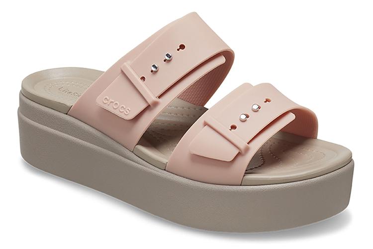 Шлепанцы женские Crocs Brooklyn Sandal pale blush, 37-38 EU