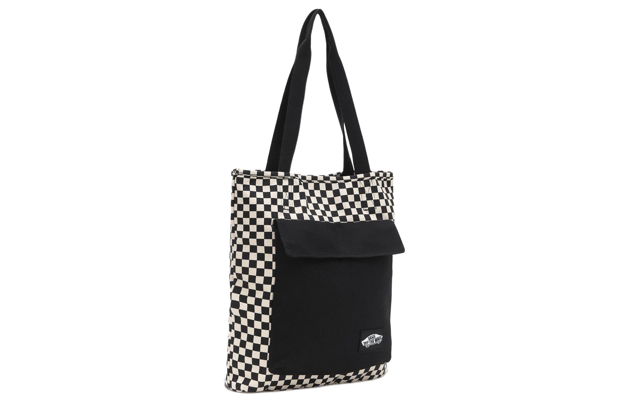 Сумка унисекс Vans VN0A7YT7Y28 черно-белая
