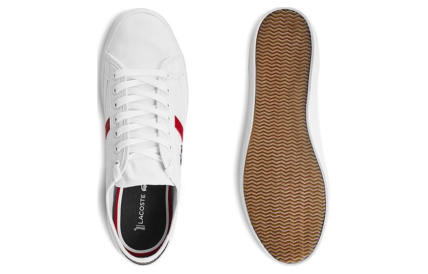 Кеды мужские LACOSTE Sideline Tricolore белые, 42 EU