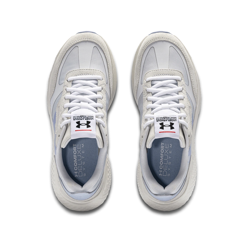 Кроссовки женские Under Armour 3028614-100 бежево-голубые, 36.5 EU