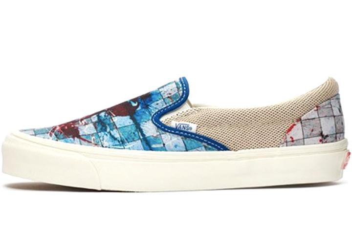 Слипоны унисекс Vans Slip On Ralph Steadman Checkerboard Blue