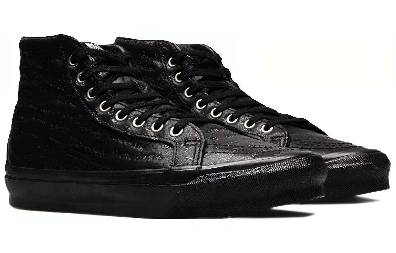 Кроссовки унисекс Vans Sk8 Hi Lx Jim Goldberg черные, 39 EU