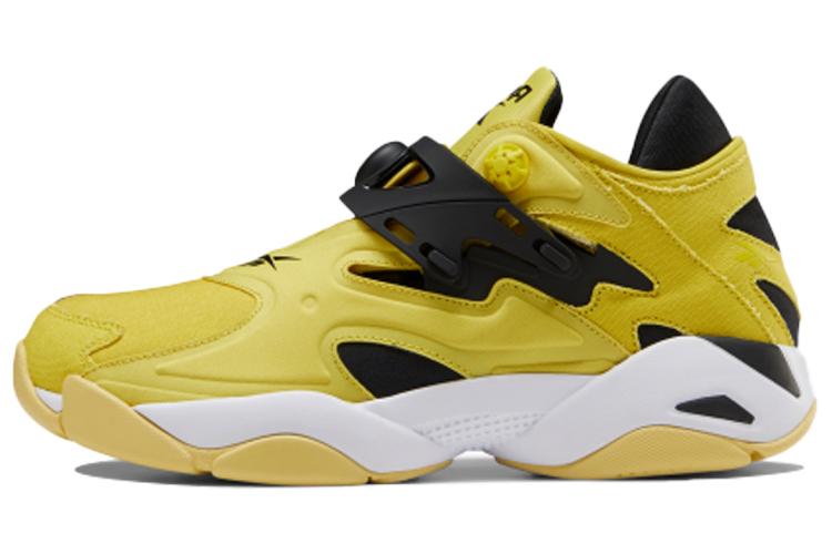 Кроссовки унисекс Reebok Pump Court черно-жёлтые