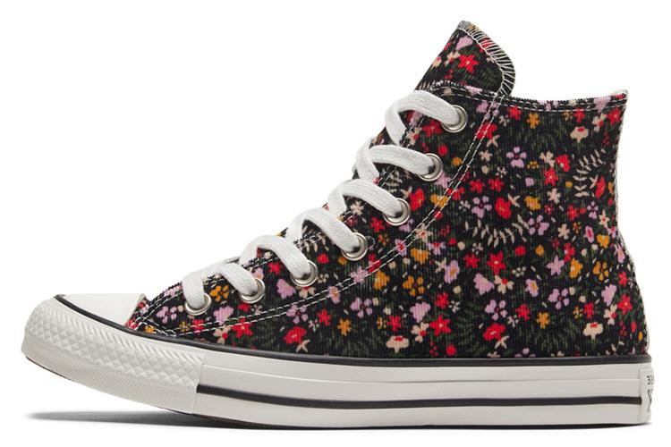 Кеды женские Converse Chuck Taylor All Star Retro Floral черные-белые, 37.5 EU