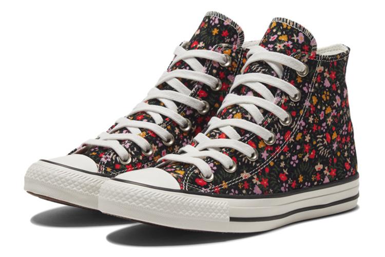 Кеды женские Converse Chuck Taylor All Star Retro Floral черные-белые, 37.5 EU