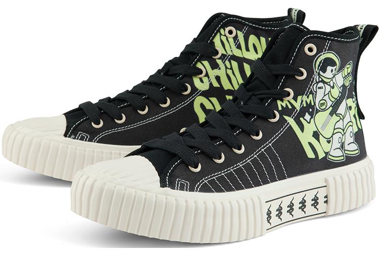 Кеды унисекс Kappa KPCBFVS85C-990 черные, 39 EU