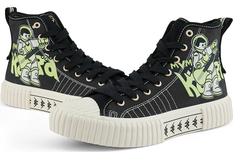 Кеды унисекс Kappa KPCBFVS85C-990 черные, 39 EU