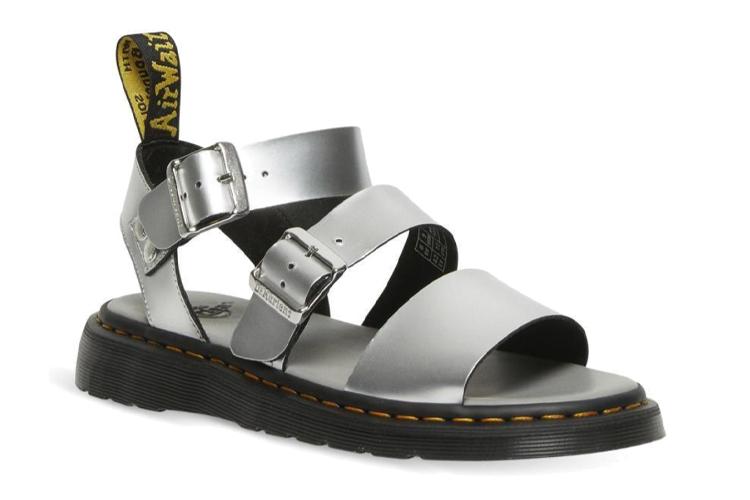 Сандалии женские Dr. Martens Gryphon серебристые, 38 EU